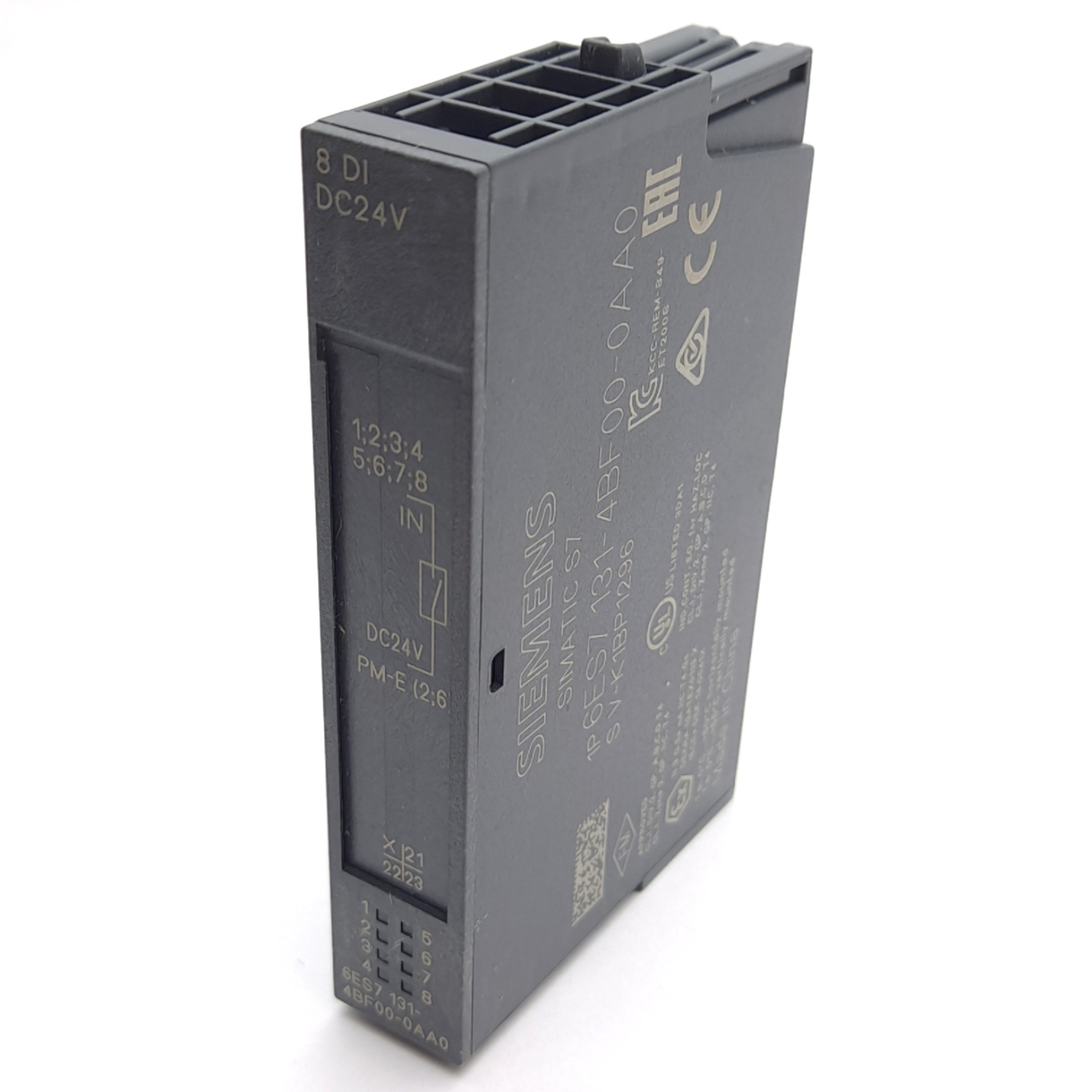 Siemens 6ES7131-4BF00-0AA0 Digital Input Module, 8-Input, 24VDC, For ET 200S