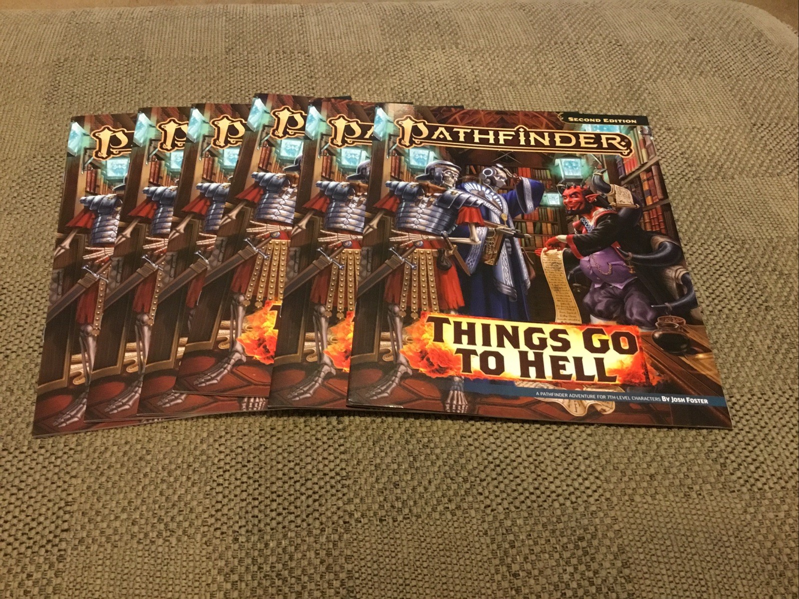 (6) Copies Of Free RPG Day 2026 Everyday Heroes- Pathfinder Things go to Hell