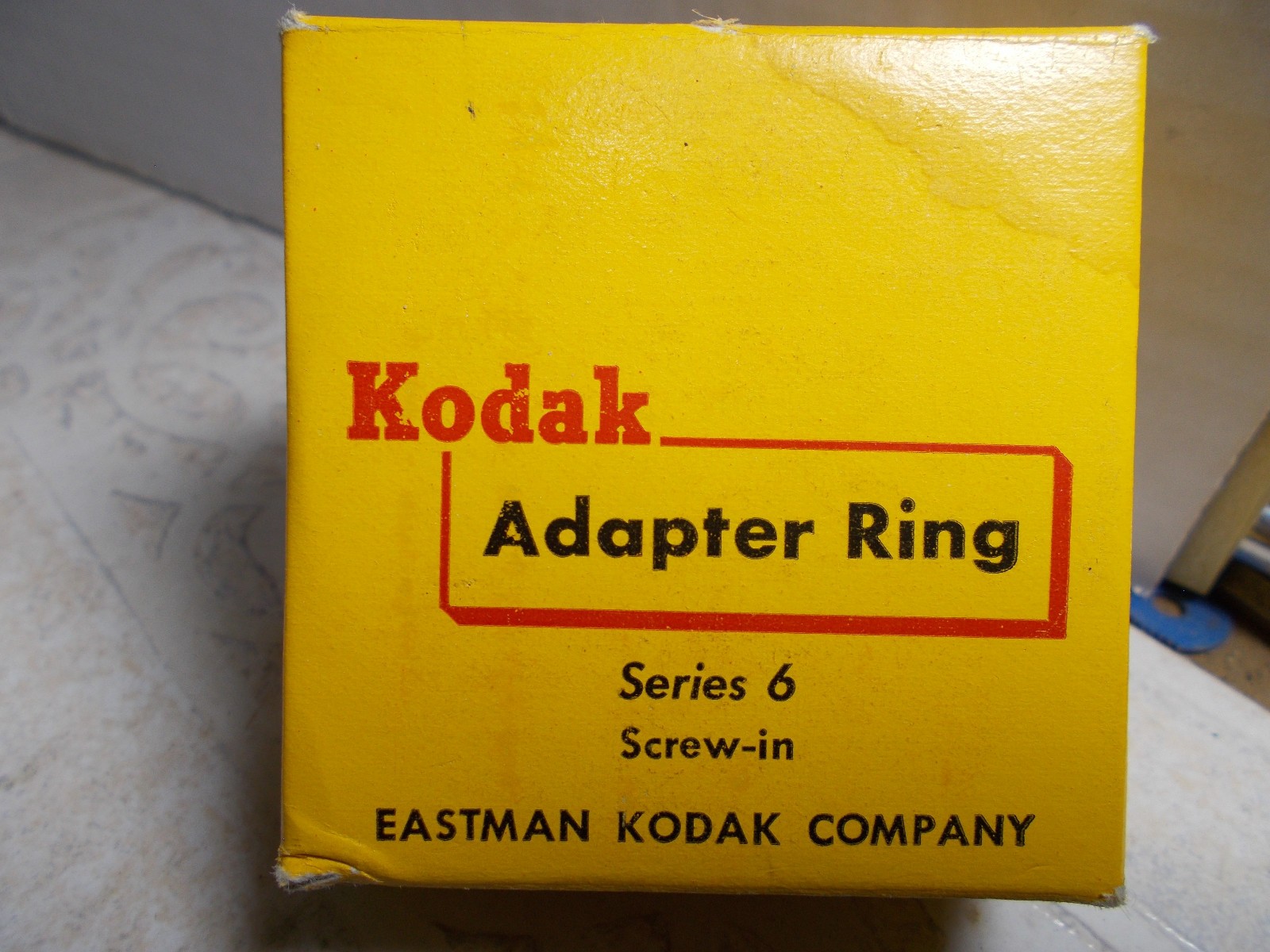 Vintage Kodak 1-3/4"  Series 6 Adapter Ring Screw in Original Box