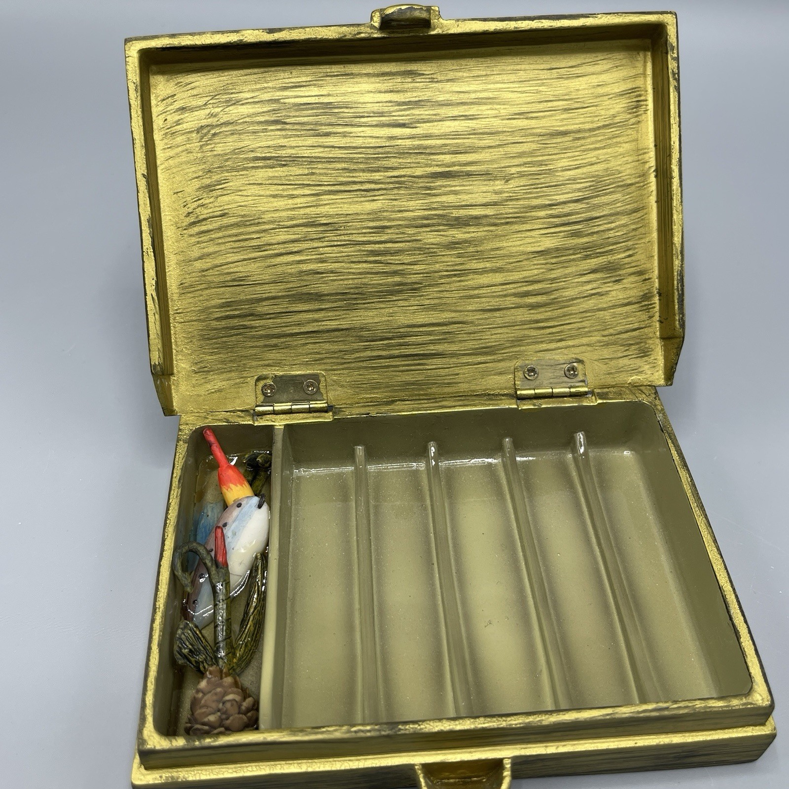 Great Outdoors Fish Tackle Box Soap Dish Trinket Box