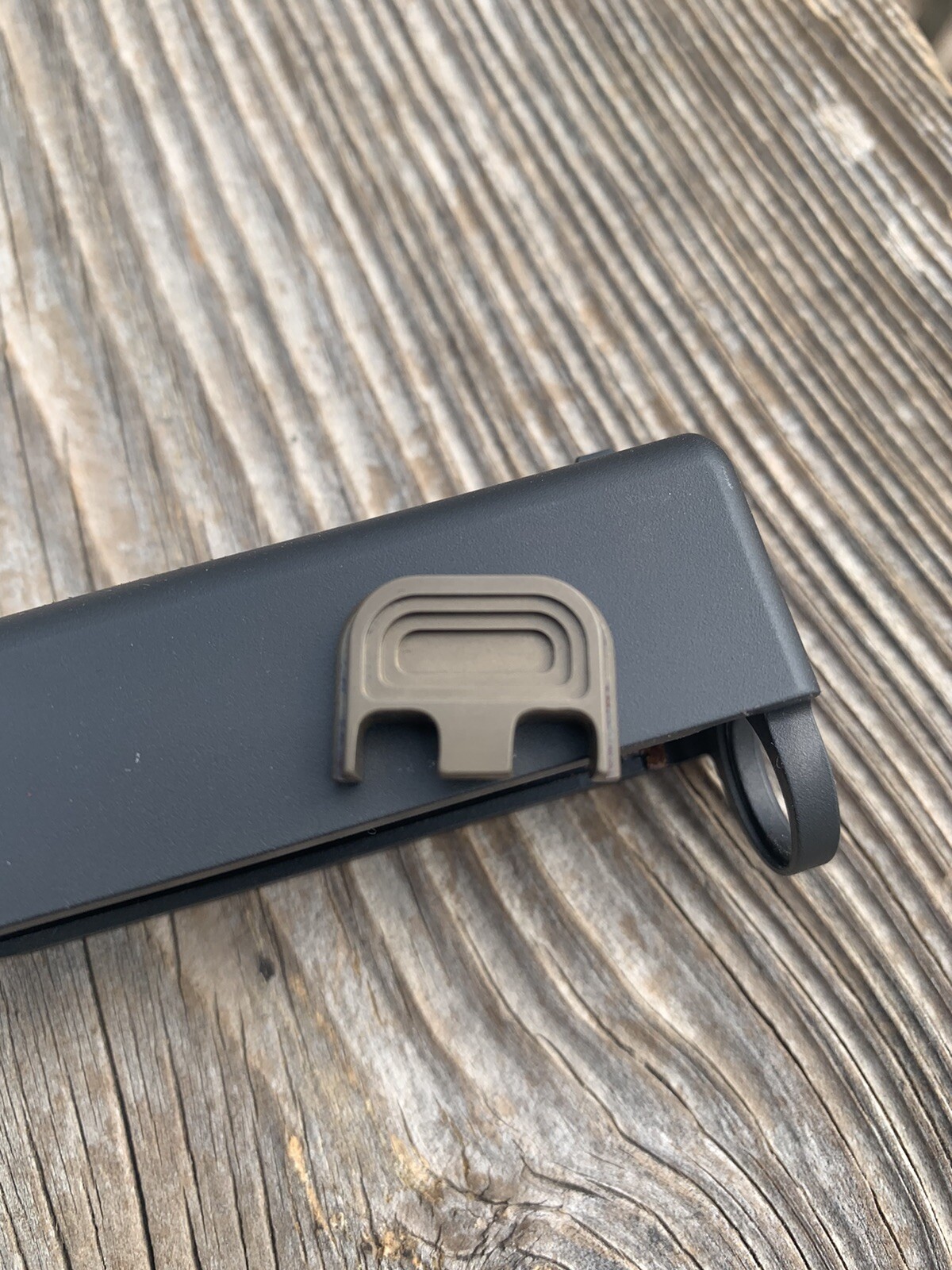 TITANIUM Glock Gen 1-5 Billet Backplate, Slide Plate CNC Machined Anodized FDE