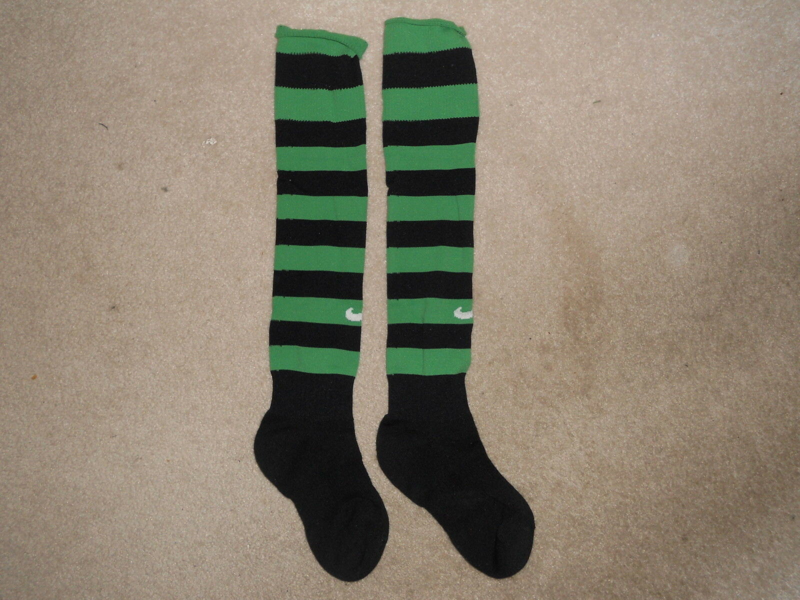 NIKE Soccer Socks High Socks Black and Green Perfect for ST Patricks Day Parties