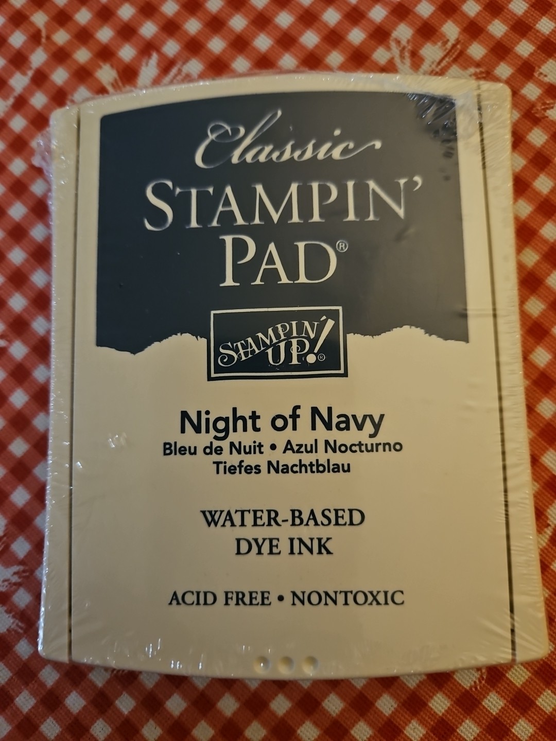Classic STAMPIN Pad Sealed Never Used 'NIGHT OF NAVY' SMOKE & ANIMAL FREE HOME