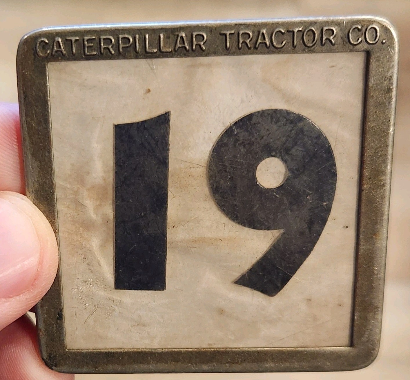 🔥RARE🔥 Early CATERPILLAR Tractor Company Employee Plant Badge 19 Peoria IL