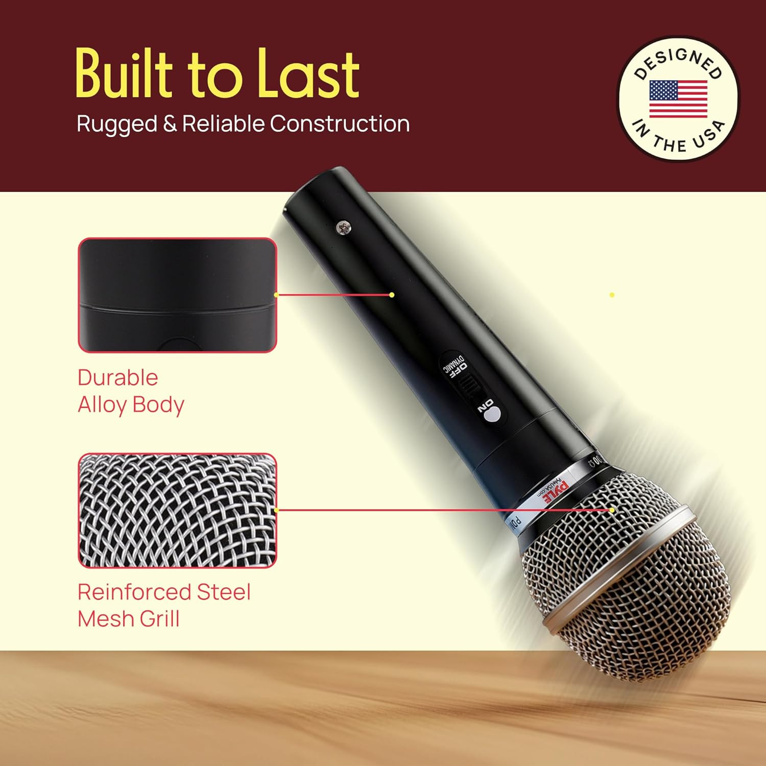3 Piece Professional Dynamic Microphone Kit Cardioid Unidirectional Vocal Handhe