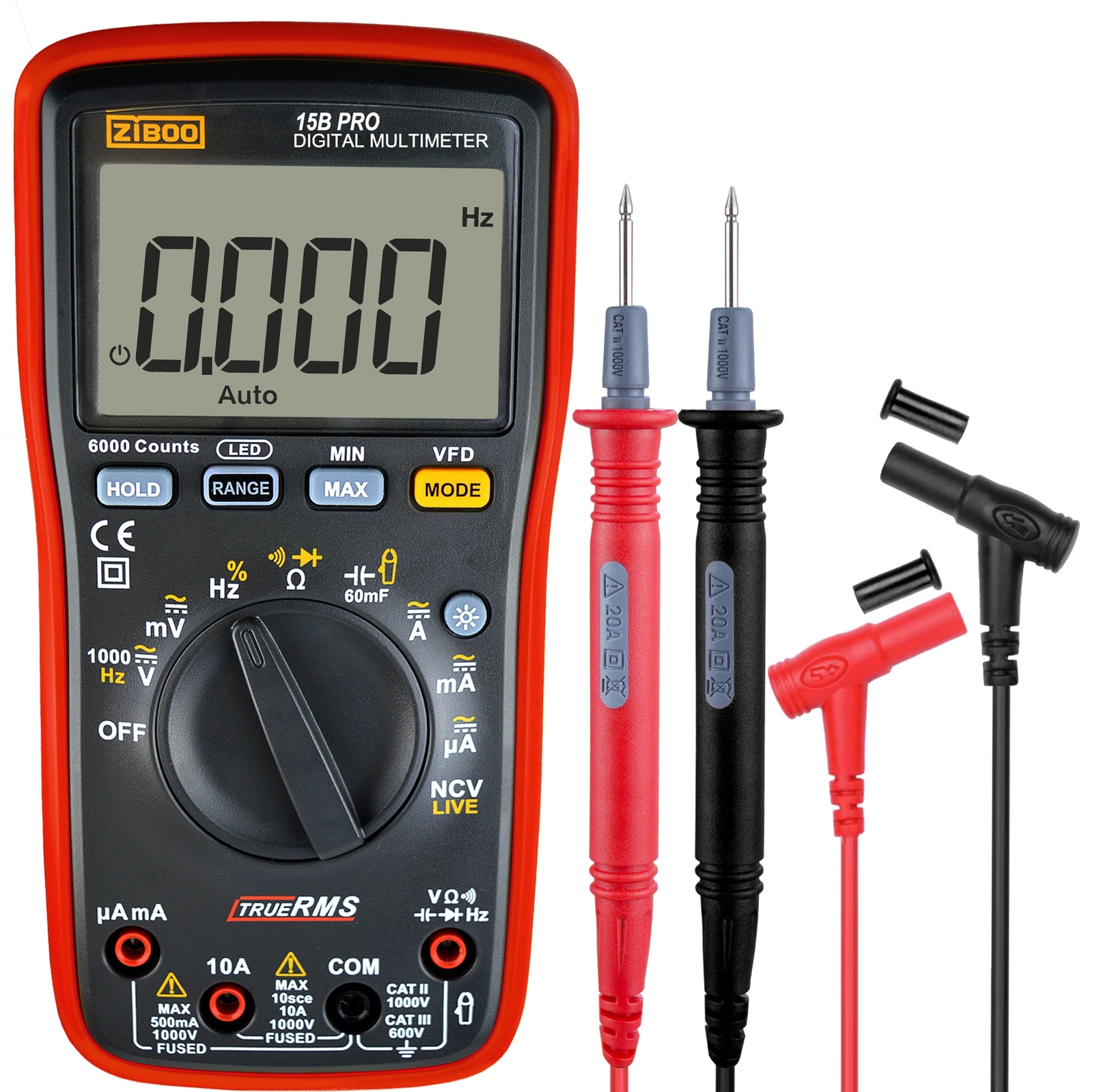 ZIBOO 15B PRO 17B PRO True RMS Digital Multimeter ✦Kd
