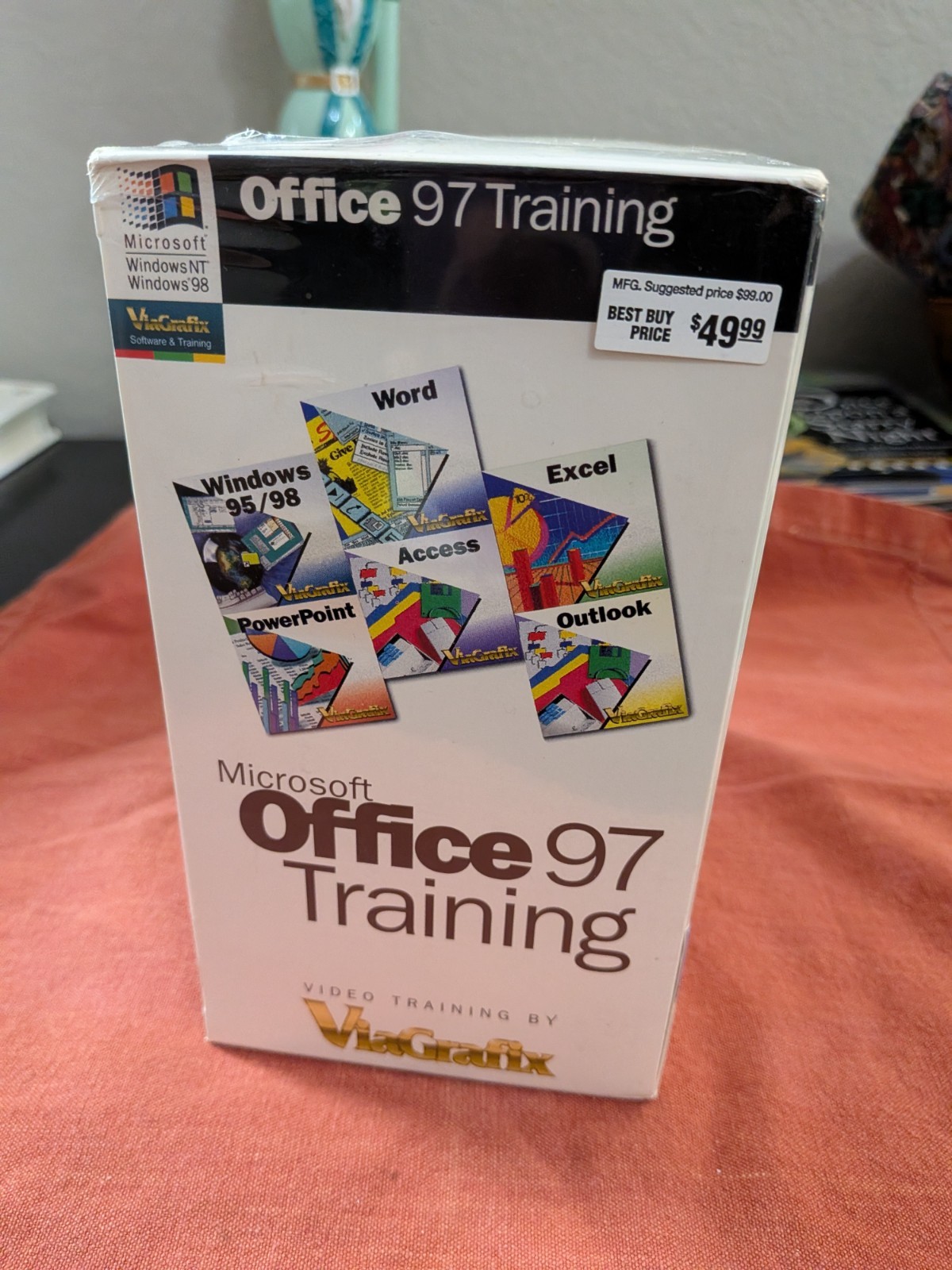 Vintage Viagrafix Microsoft Office 97 Training VHS Tapes Computer Archive