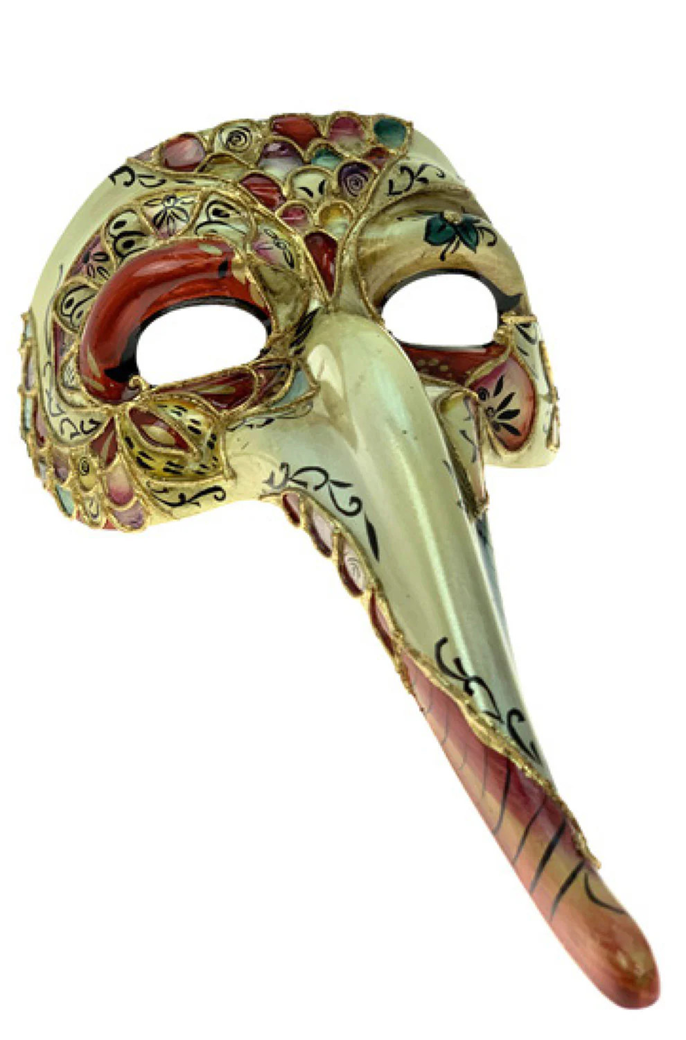 Brand New Venetian Songbird Zanni Half Mask