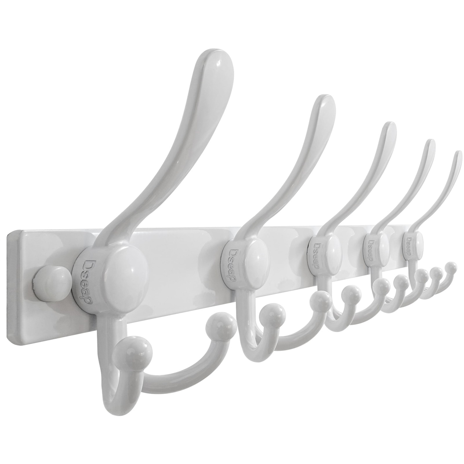 Coat Rack Wall Mount, Heavy Duty 12-Gauge Base vs Flimsy 1mm, Double-Thick So...