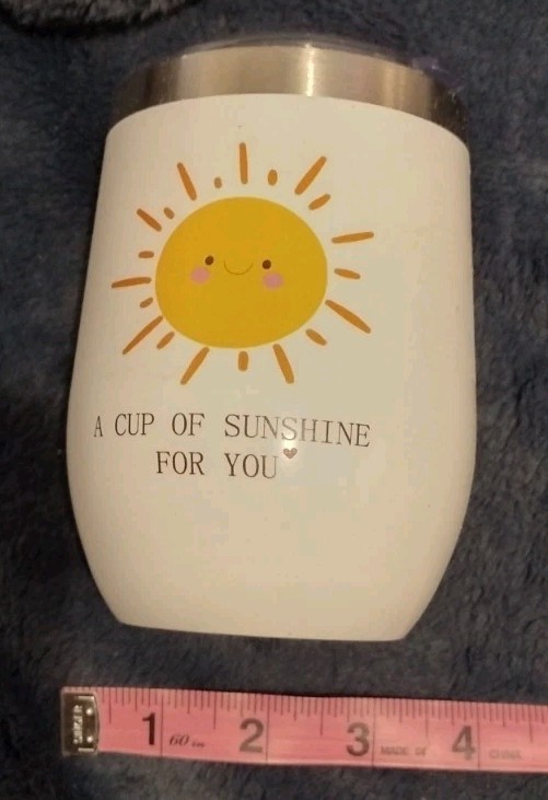 Metal Cup With Lid Sunshine