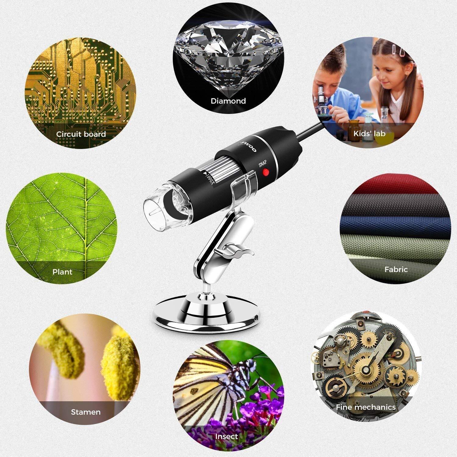 1600X 3-IN-1 Zoom 8 LED USB Microscope Digital Magnifier Endoscope Video Camera
