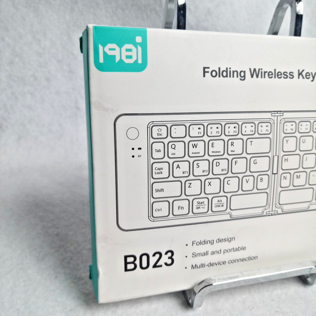 Mini Foldable Bluetooth Keyboard with Touchpad Wireless Phone Tablet NIOB