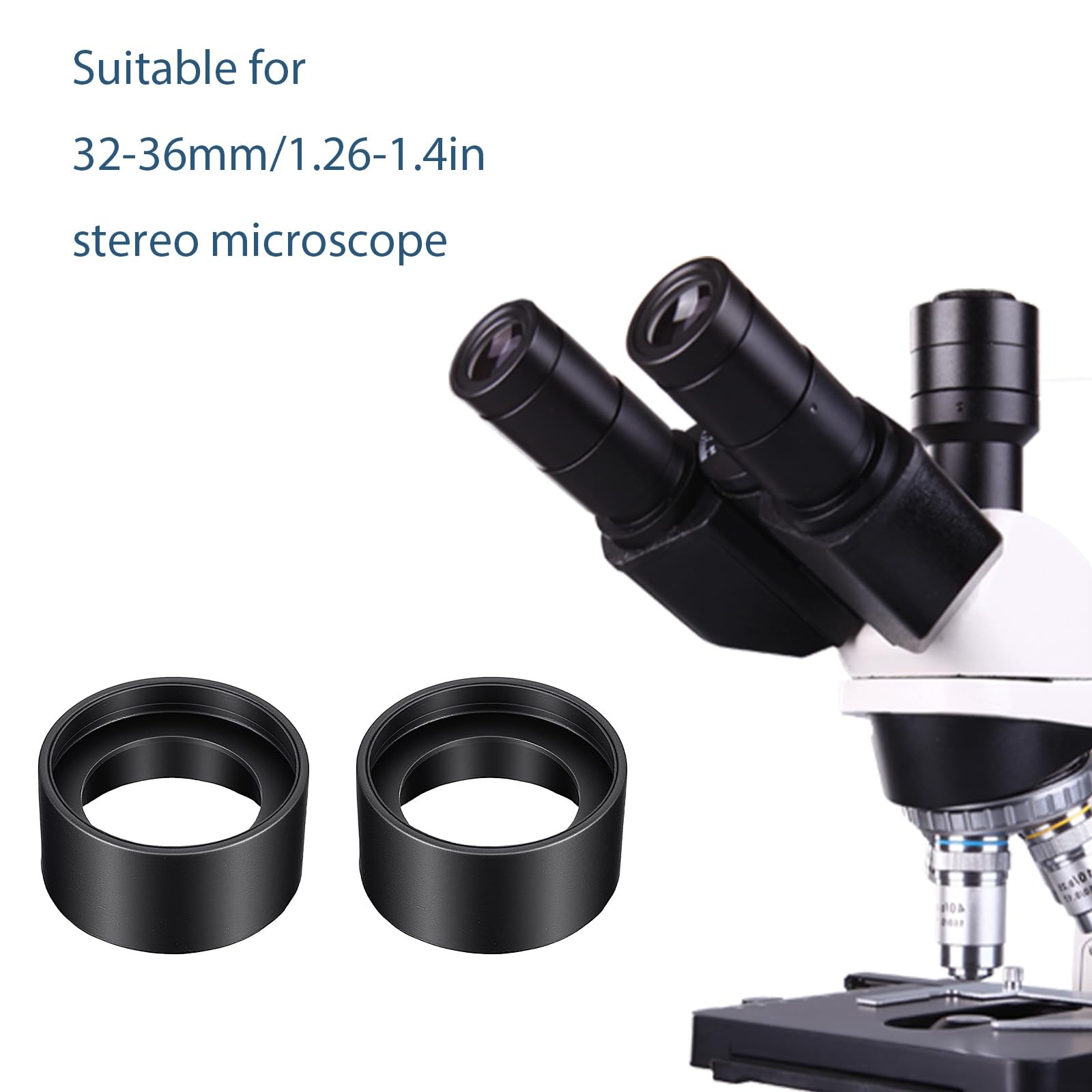 2 Pcs Eyepiece Cover, Binocular Eye Cups Replacement Guard, Industrial...