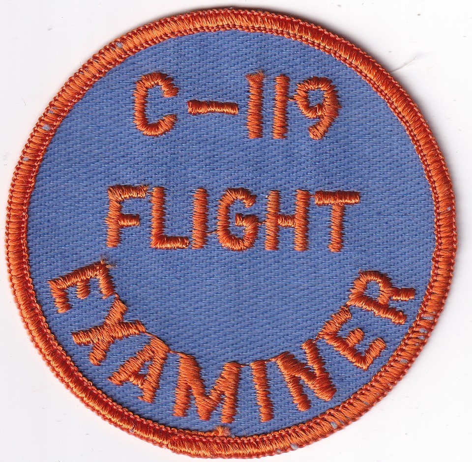 C-119 Flight Examiner patch USAF US Air Force 1970s-80s