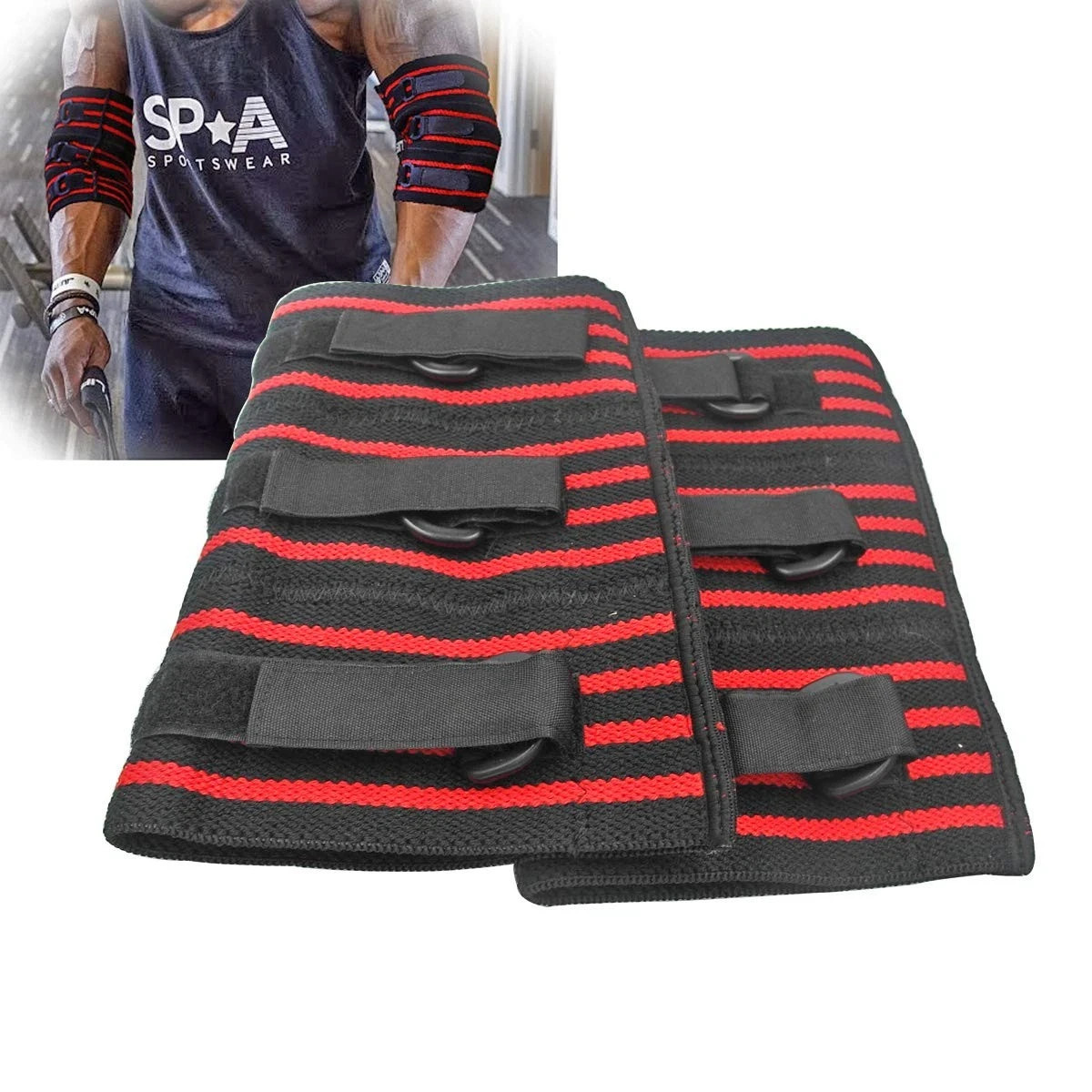 Adjustable Elbow Sleeve, 1 Pair Strong Elebow Support Brace Compression Power...
