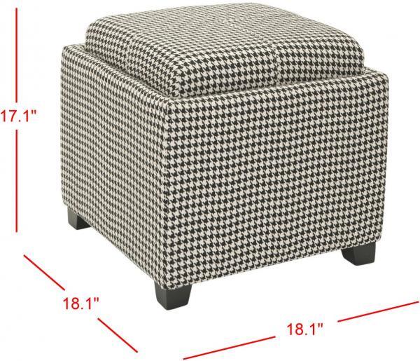 Safavieh HARRISON SINGLE TRAY OTTOMAN, Reduced Price 2172734118 HUD8233J