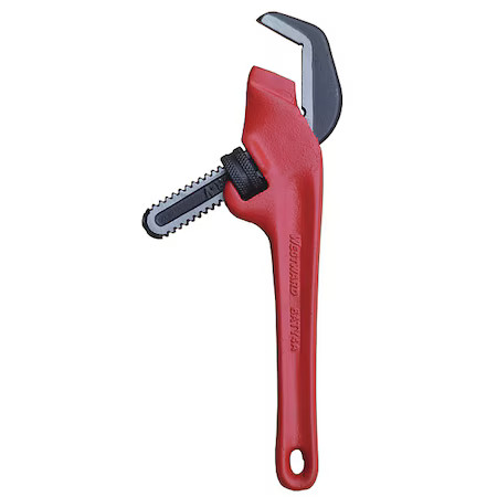 Westward 6Aty4 9 1/2 In L 2 5/8 In Cap. Cast Iron Hex Pipe Wrench