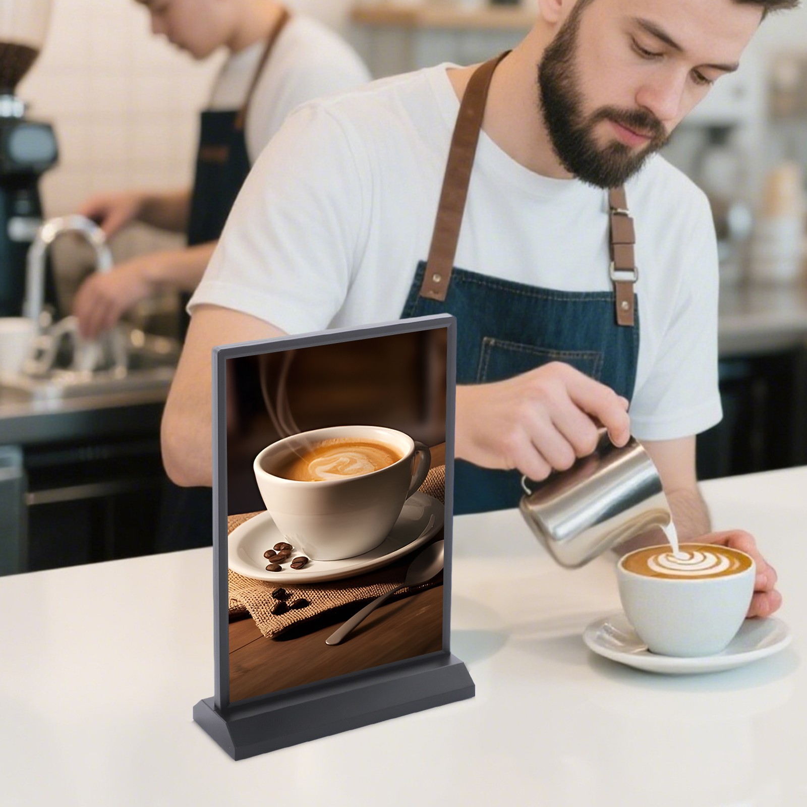 Tabletop LED Sign Holder, LED Poster Frame, LED Sign Holder for Restaurants/Bars