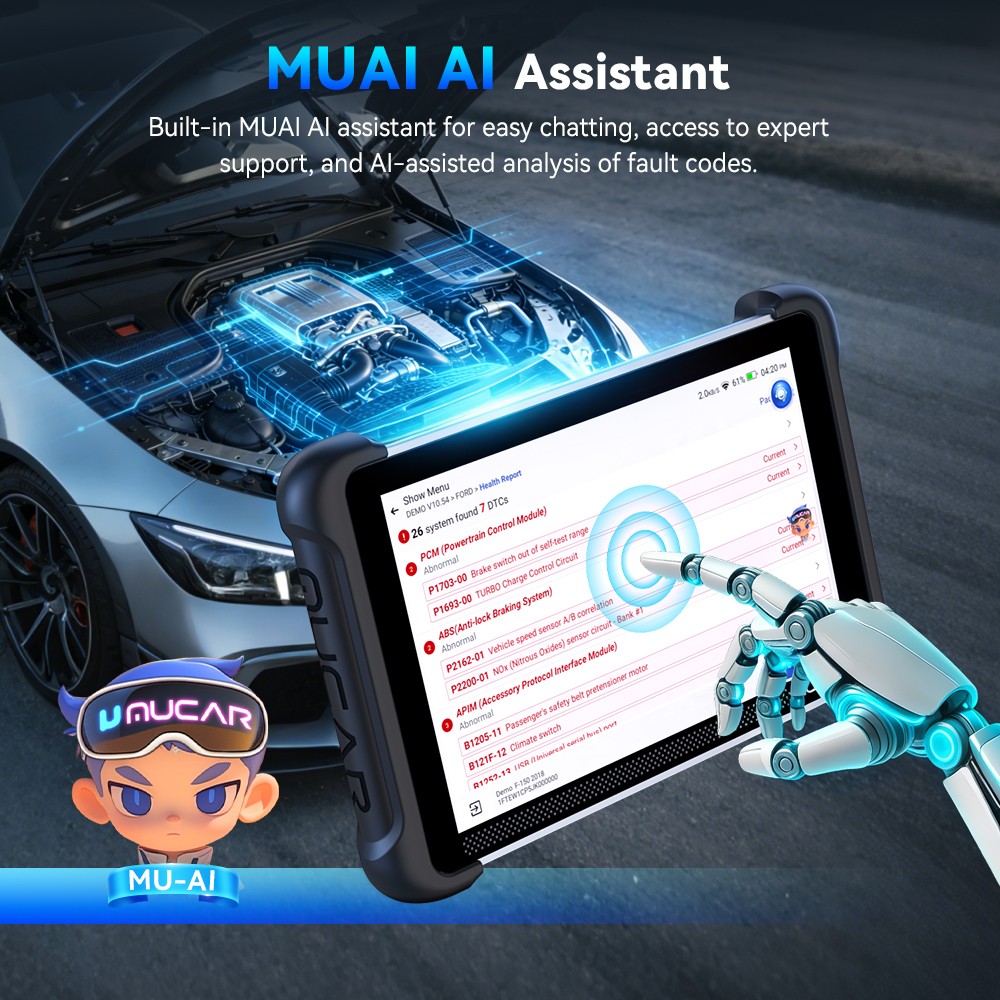 MUCAR 892BT Pro KEY TPMS Programming Tool J2534 Topology Mapping Bidirectional