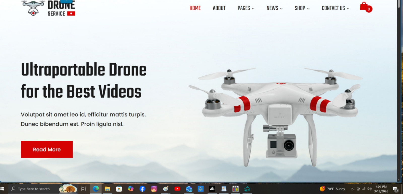 DRONE OPERATOR / SELLER - Website for sale (For the self employed)