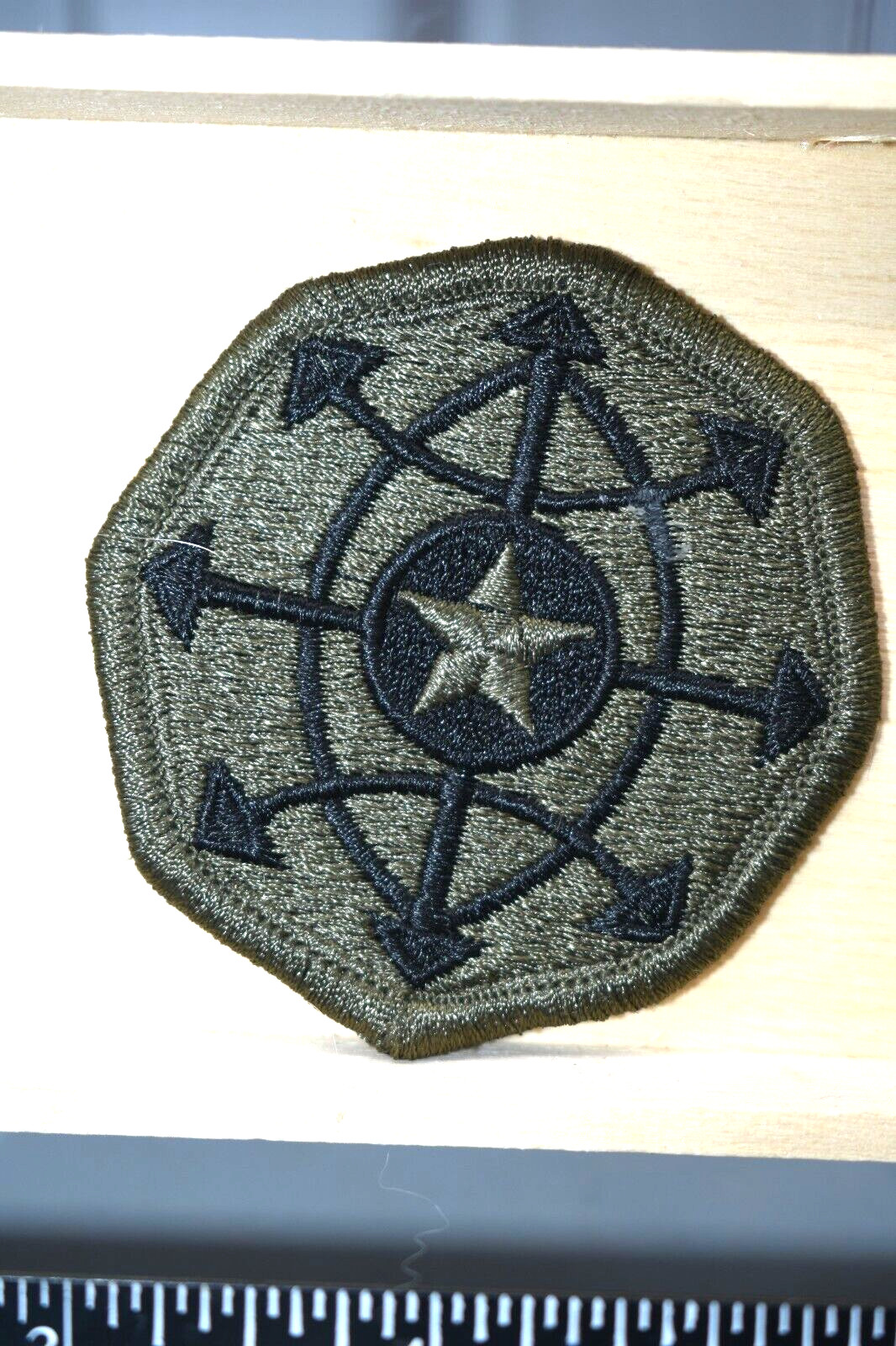 US Army Criminal Investigation Command Subdued Merrowed Edge Patch- New