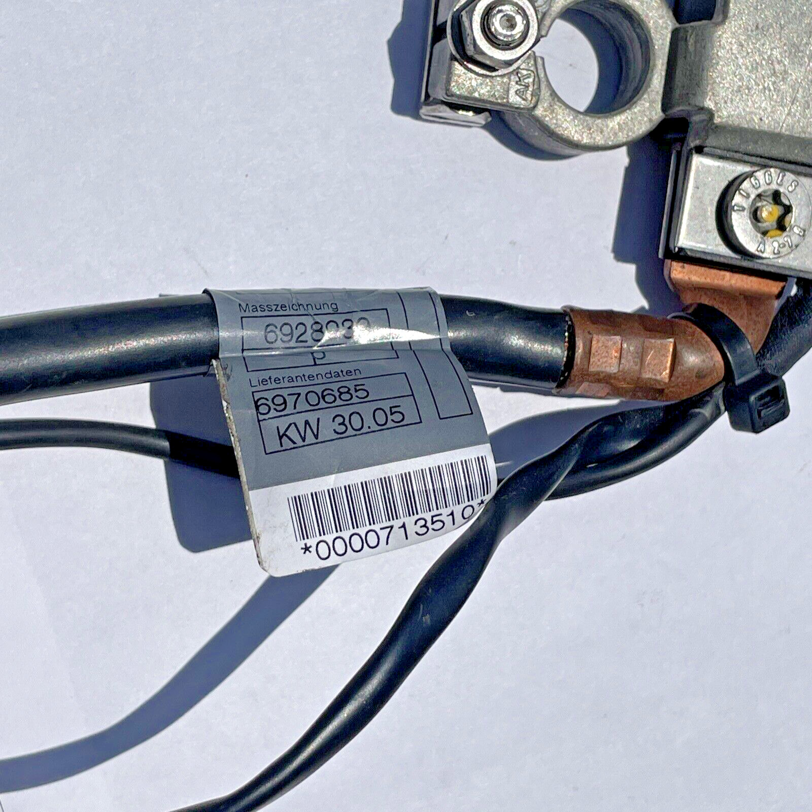 GENUINE BMW 335I Negative Cable Terminal IBS BATTERY Sensor 6928989 E90 E92 E9X