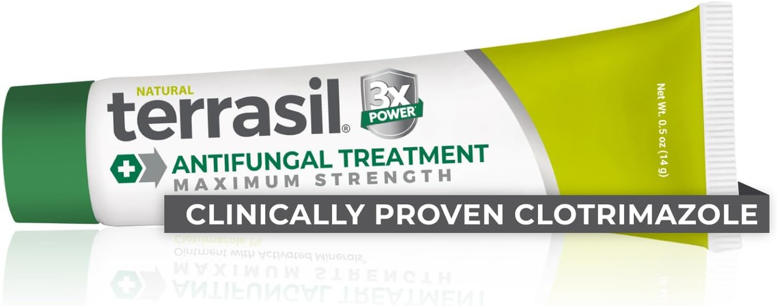 Terrasil Clotrimazole Antifungal Cream, Relief for Fungal Yeast Infection, Athle