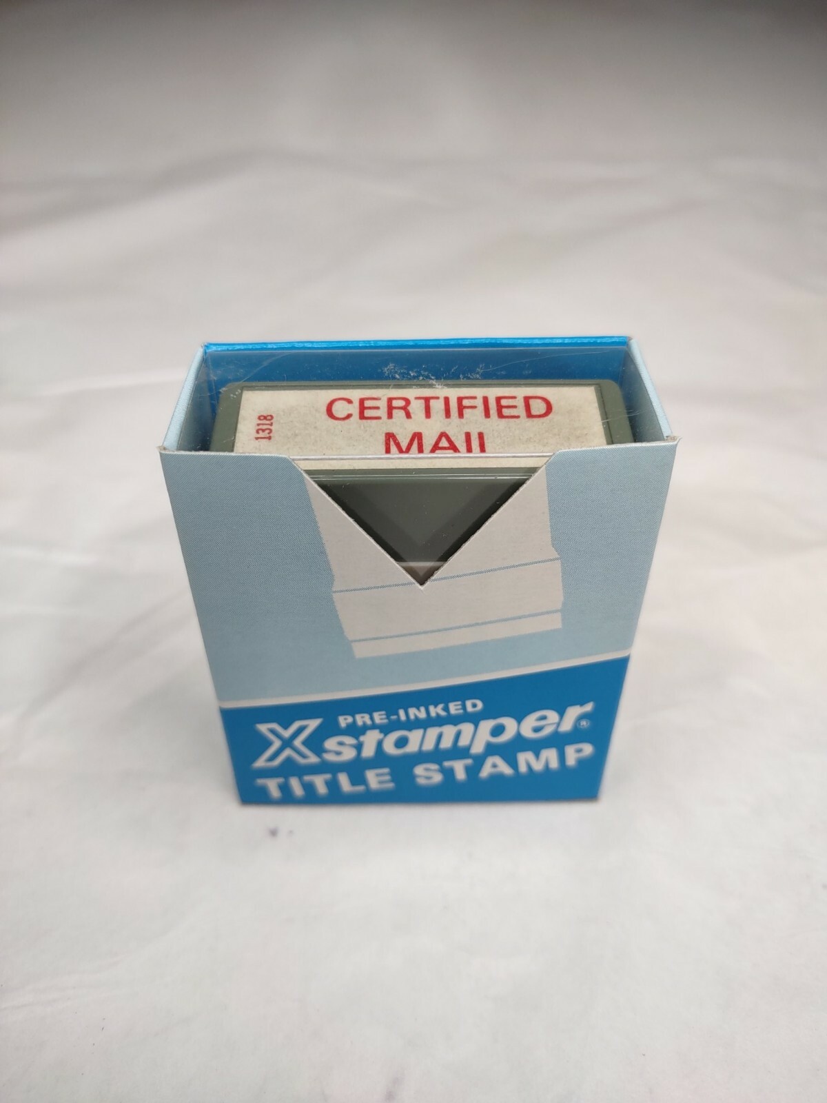 Vintage Xstamper "CERTIFIED MAIL" Red Ink Stock No. 1318