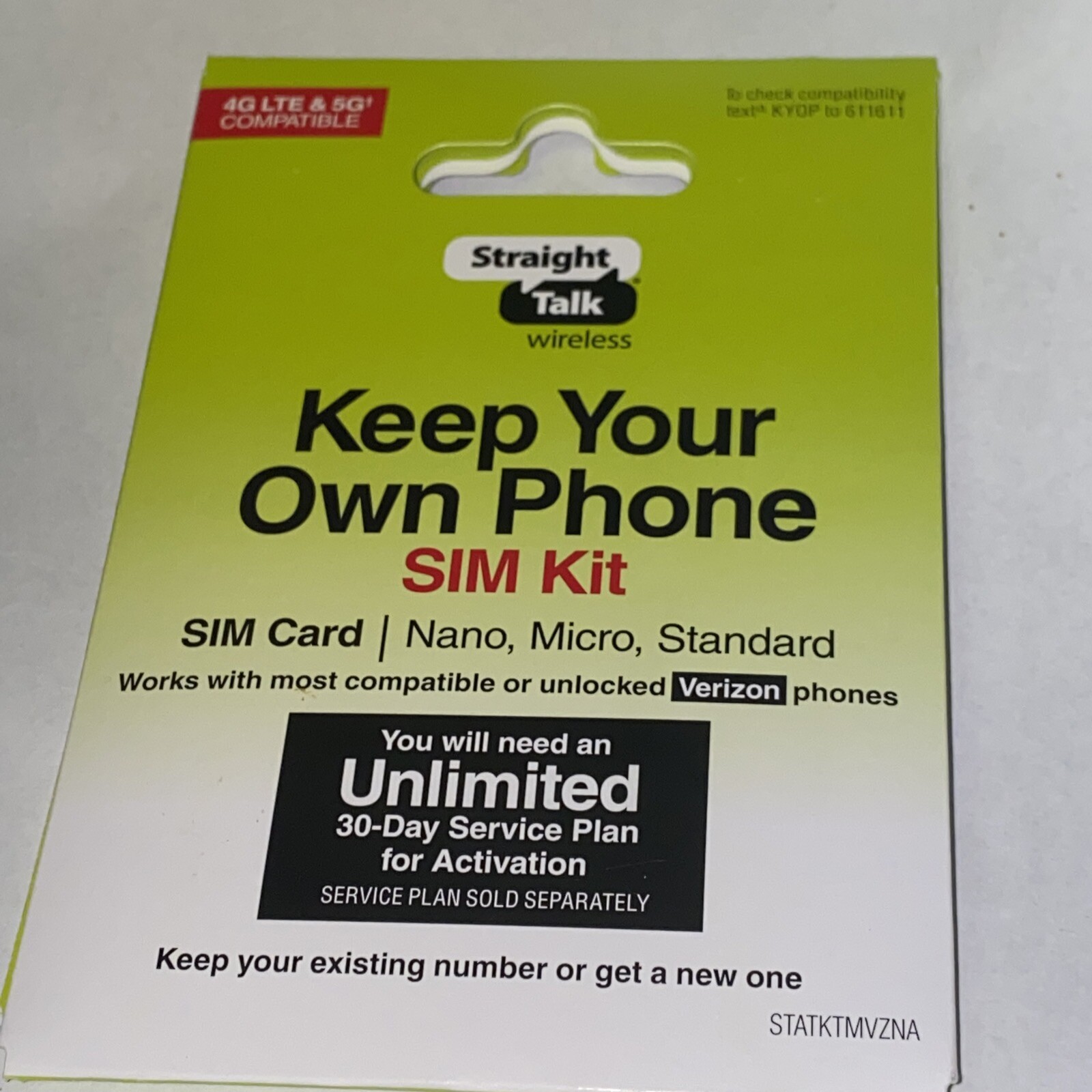Straight Talk Micro Sim Card Or Standard