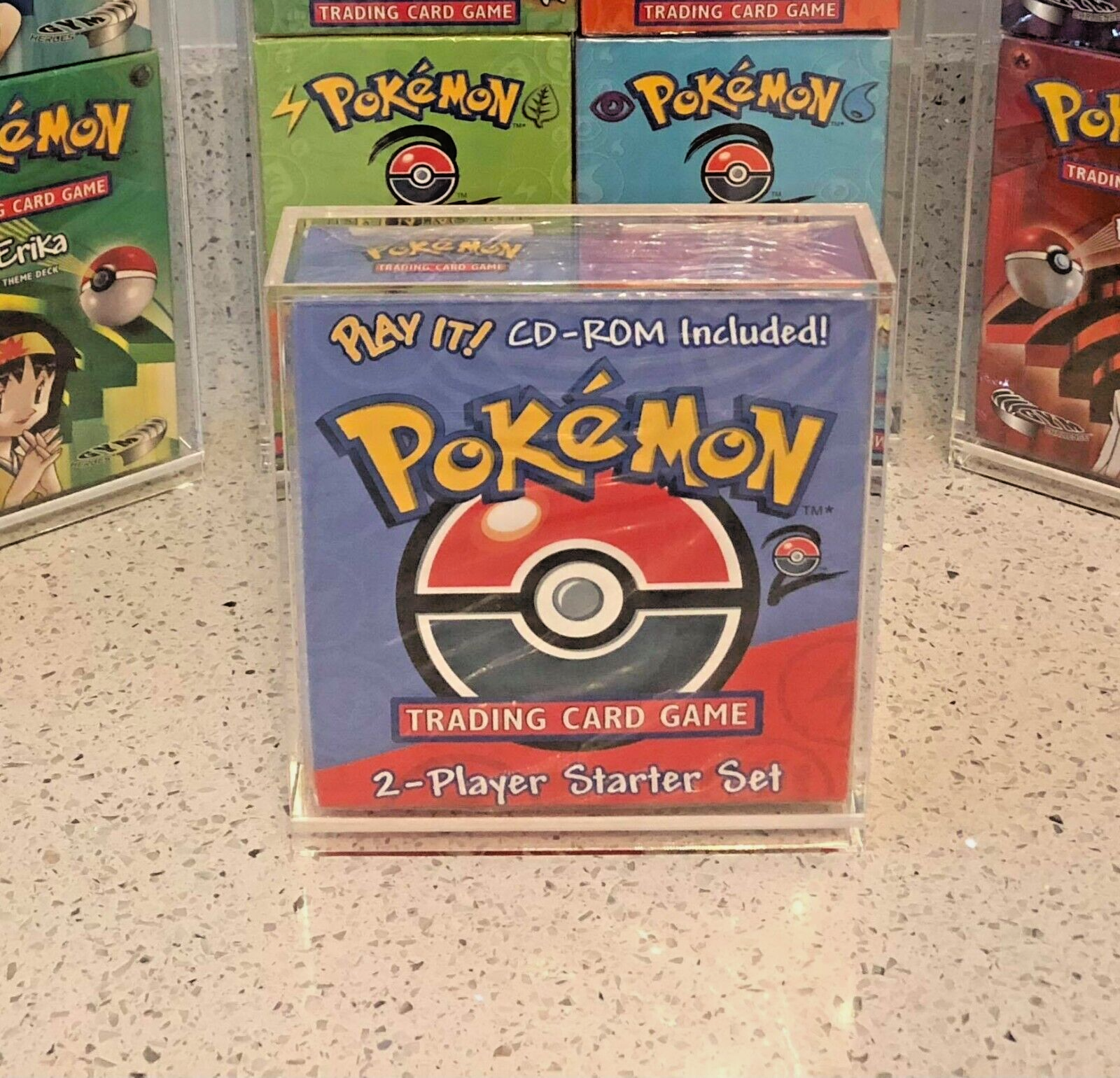 Pokemon Base Set 2 Player CD-ROM Starter Set Display Case/Trading Card/WOTC