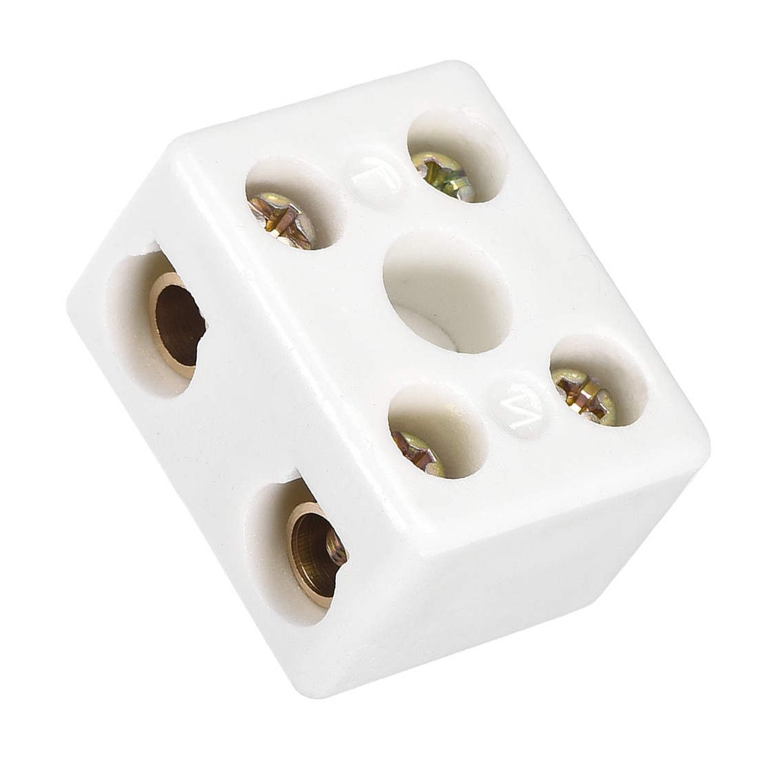 2 Way Ceramics Terminal Blocks High Temp Porcelain Connectors for Electric