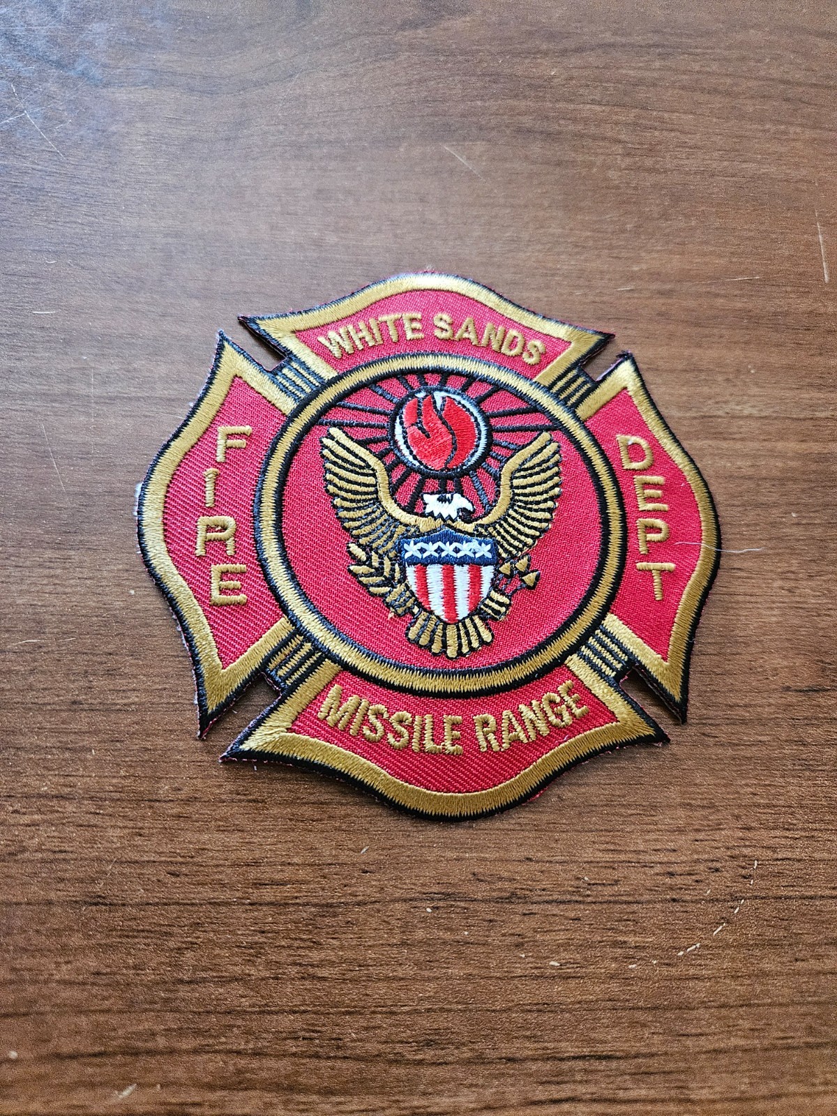 White Sands Missile Range Fire Dept., NM (4" x 4") shoulder patch