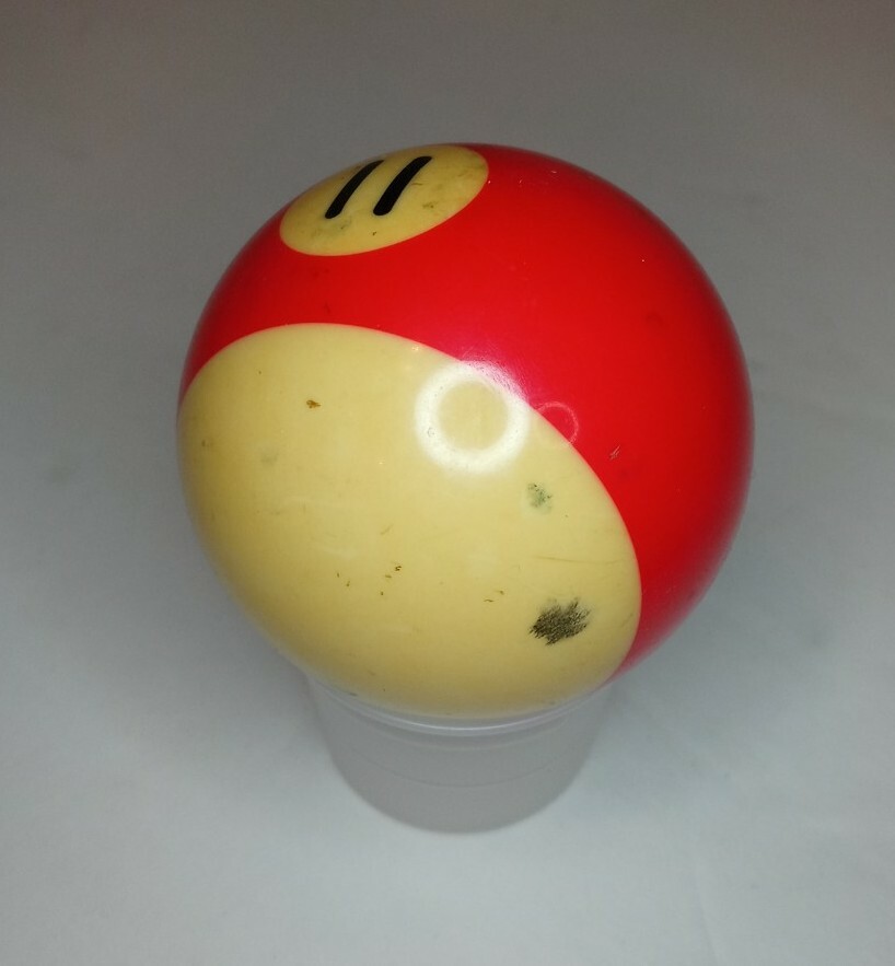 Vintage Red Stripe #11 Pool Billiards Ball 2 1/4" Regulation Size