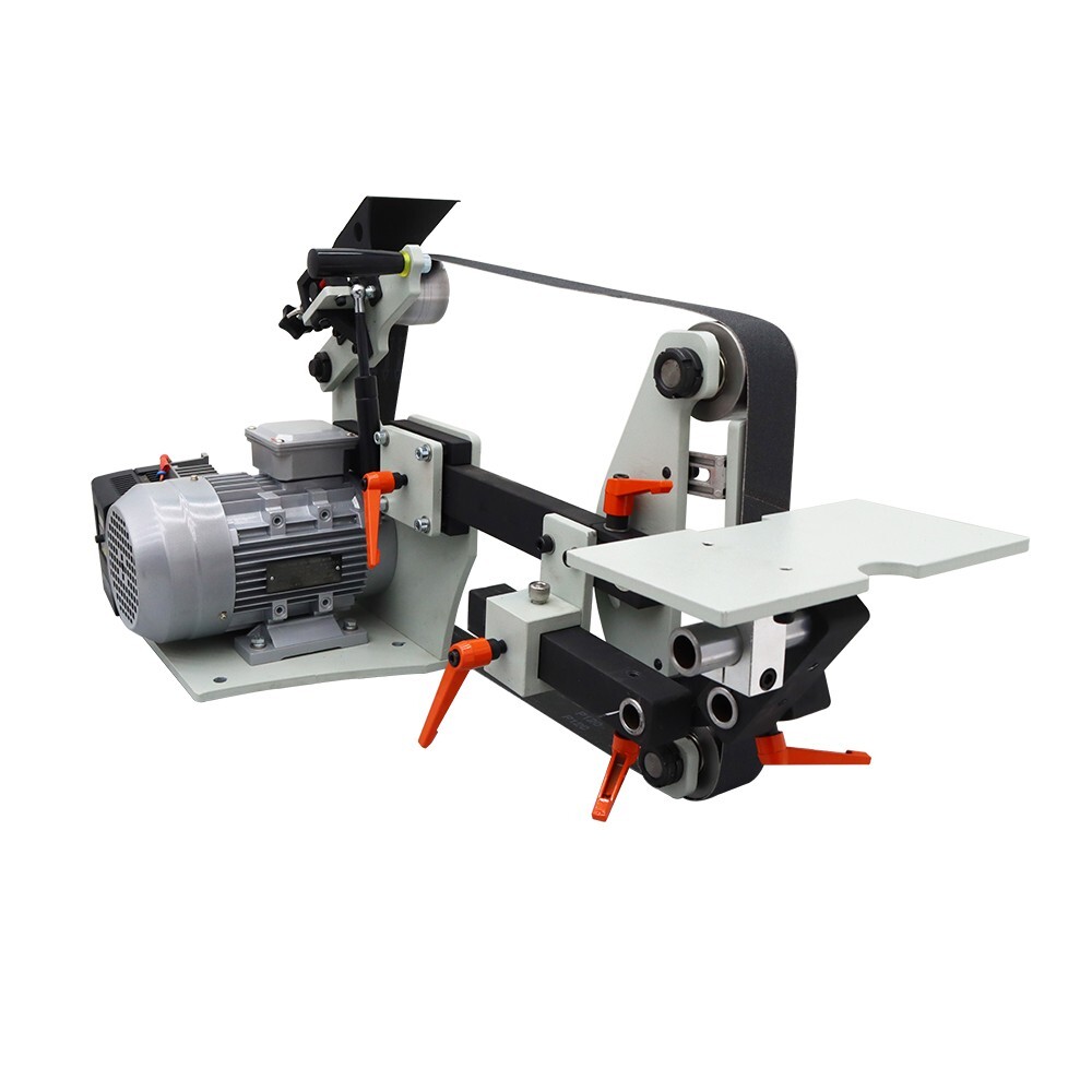 72in Belt Sander Grinder Knife Sharpener Polishing Machine w/ 3 Belts 220V 1500W