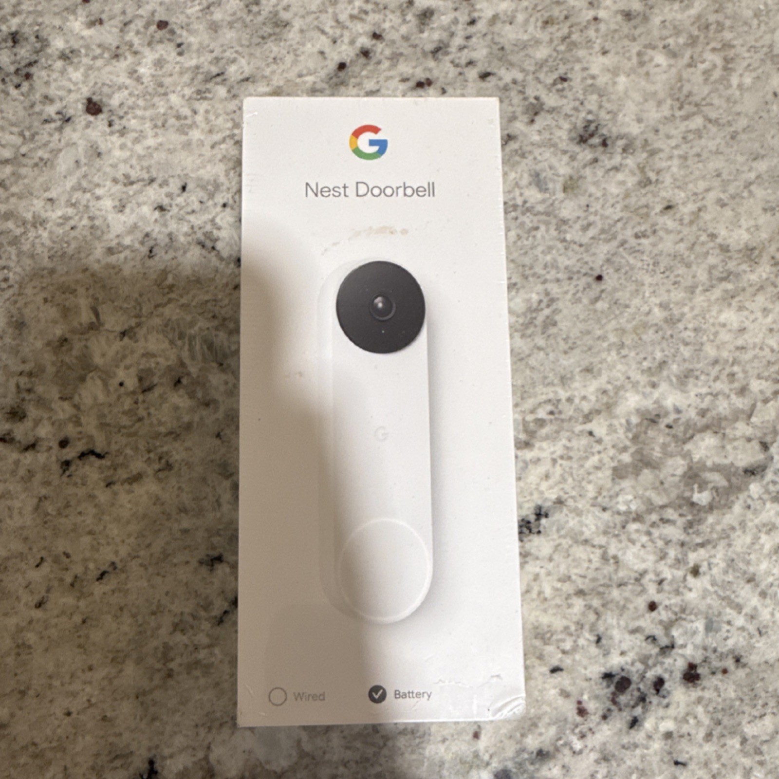 Google Nest Doorbell Battery Wireless Video White Intelligent Alerts HDR