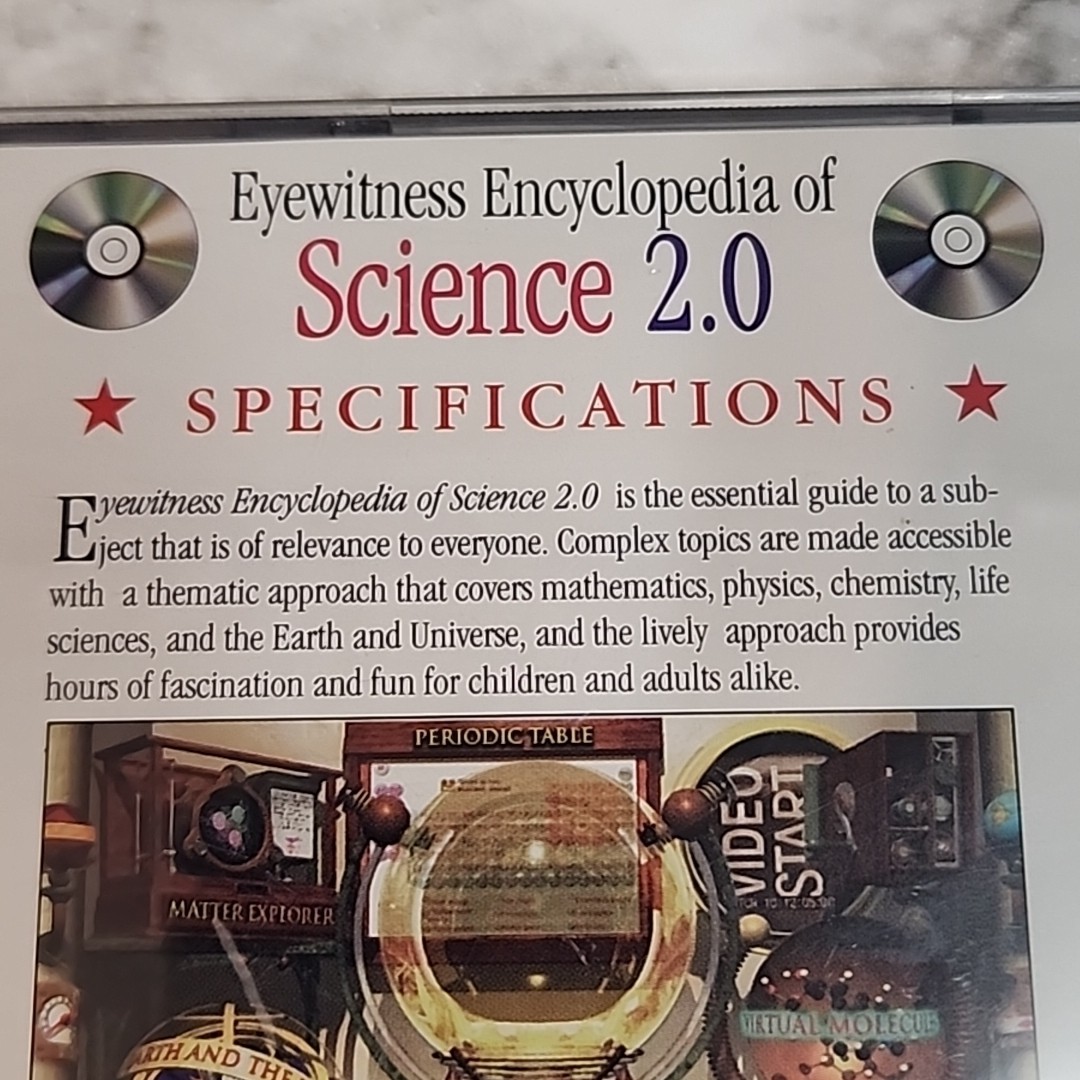 Eyewitness Encyclopedia of Science CD-ROM (School Version 2.0-mac/win)DK Pub 214
