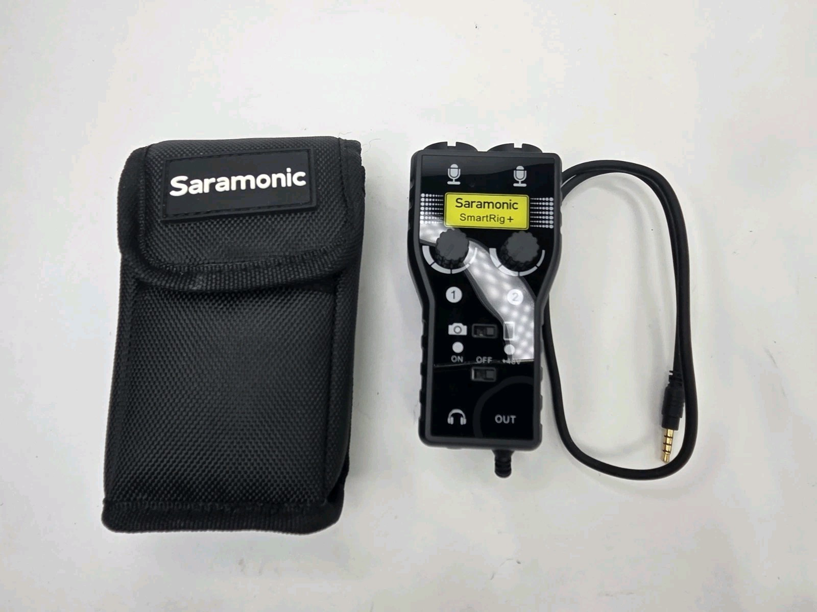 Saramonic SmartRig+ 2-Ch Audio Interface XLR 1/4" iPhone Android DSLR
