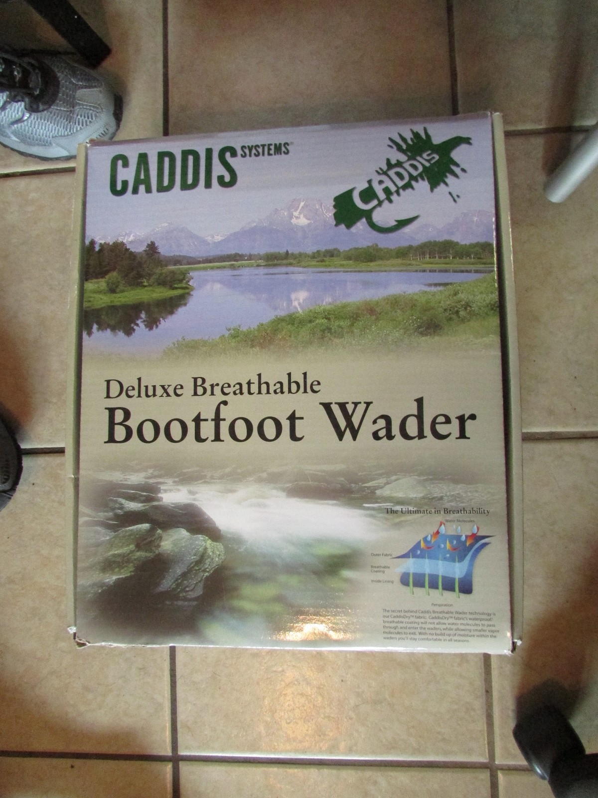 Caddis Systems Deluxe Breathable Bootfoot Wader - Size 8 - CA17905WBF-New