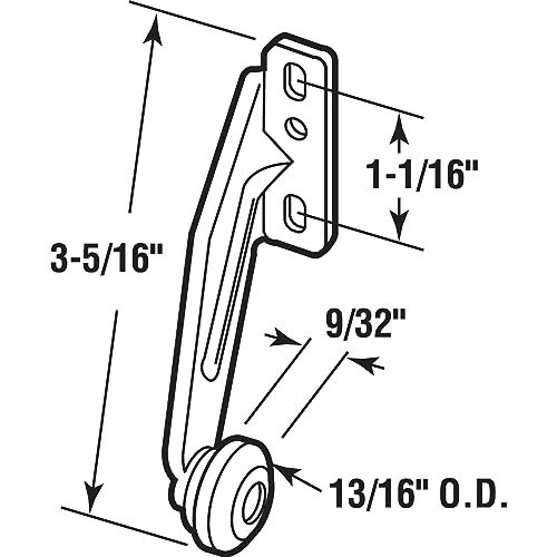 Drawer Track Roller Set - 13/16" Right Hand, 5 Pack - Smooth Sliding Hardware
