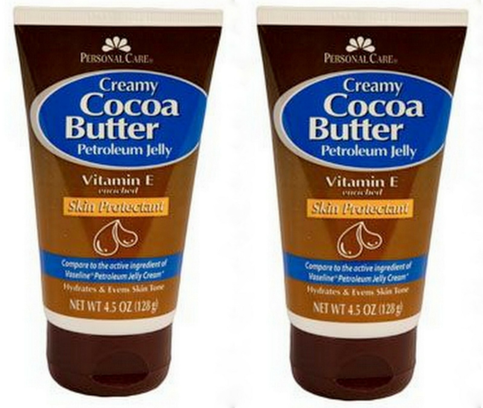 CREAMY Petroleum Jelly w/ COCOA BUTTER 4.5oz ( 2 pack ) __