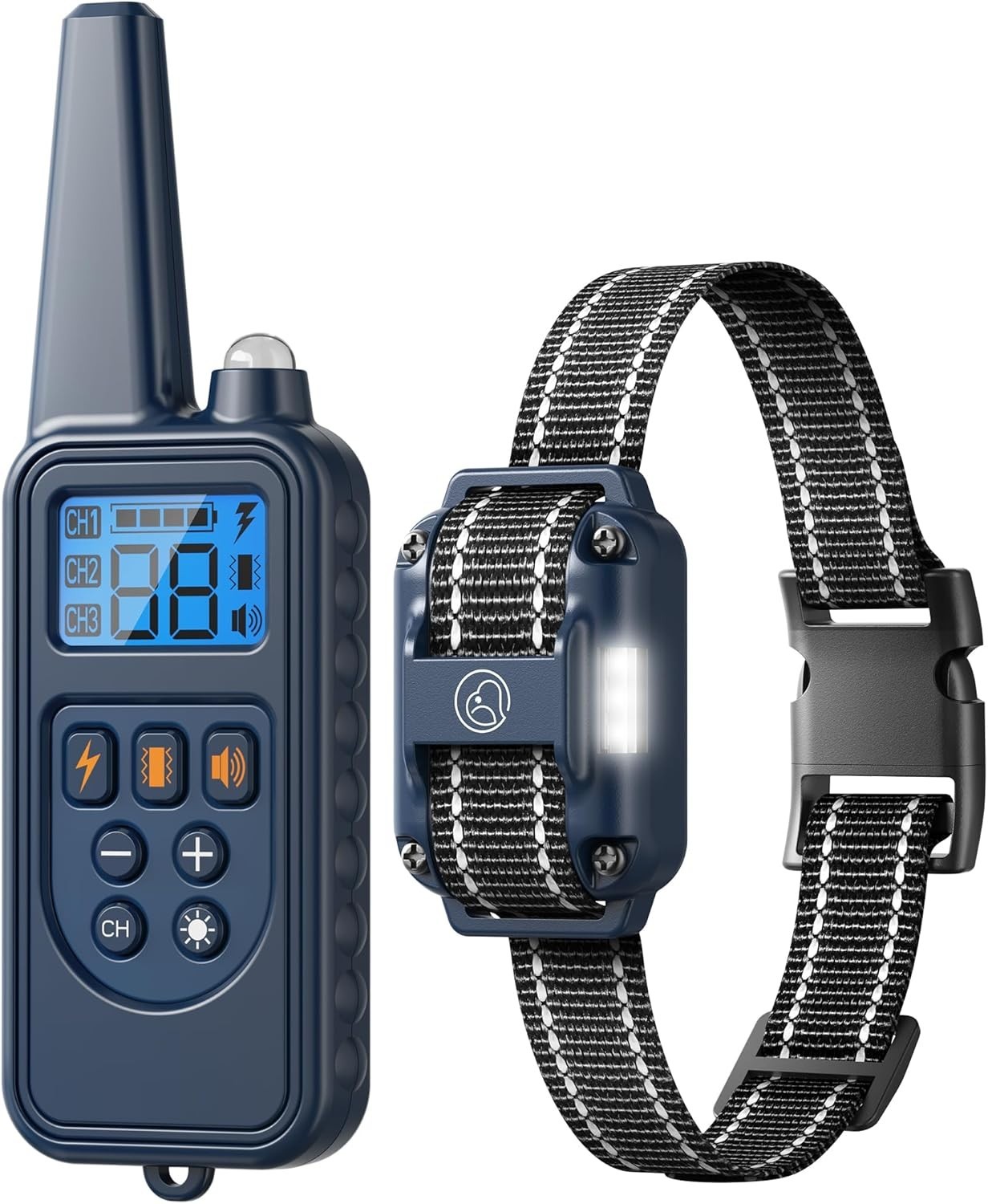 Electronic Dog Collar with Remote, 2600ft Waterproof Dog Training Collar for ...