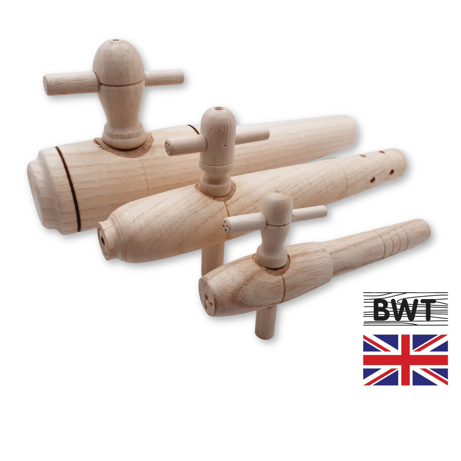 Wooden Cask Taps Water Butt Hardwood Barrel Tap Wood Cask Ale 2,3,6,7,8,10 Inch