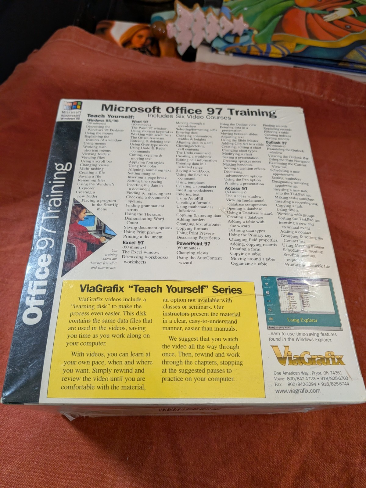 Vintage Viagrafix Microsoft Office 97 Training VHS Tapes Computer Archive