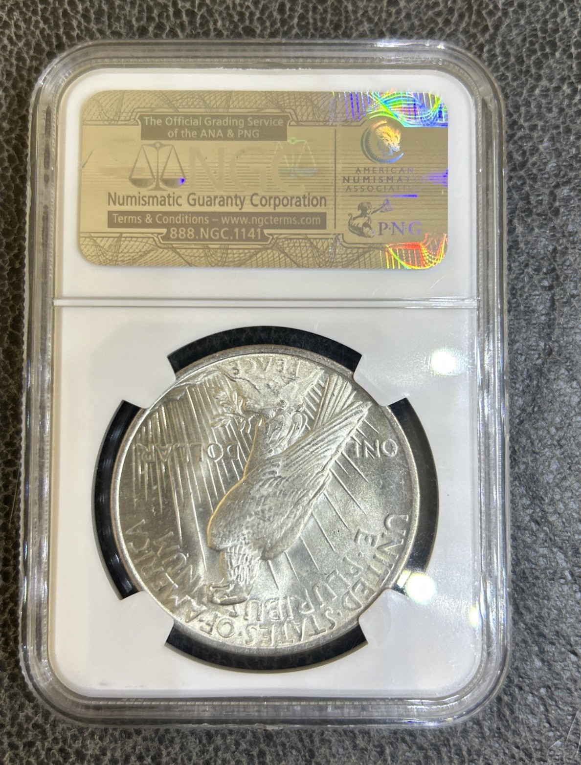 1923 Peace Silver Dollar $1 NGC Graded MS63