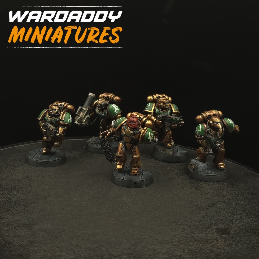 Pro Painted Warhammer 40k Dark Angels Marines ×5 DL2 Firstborn Games Workshop