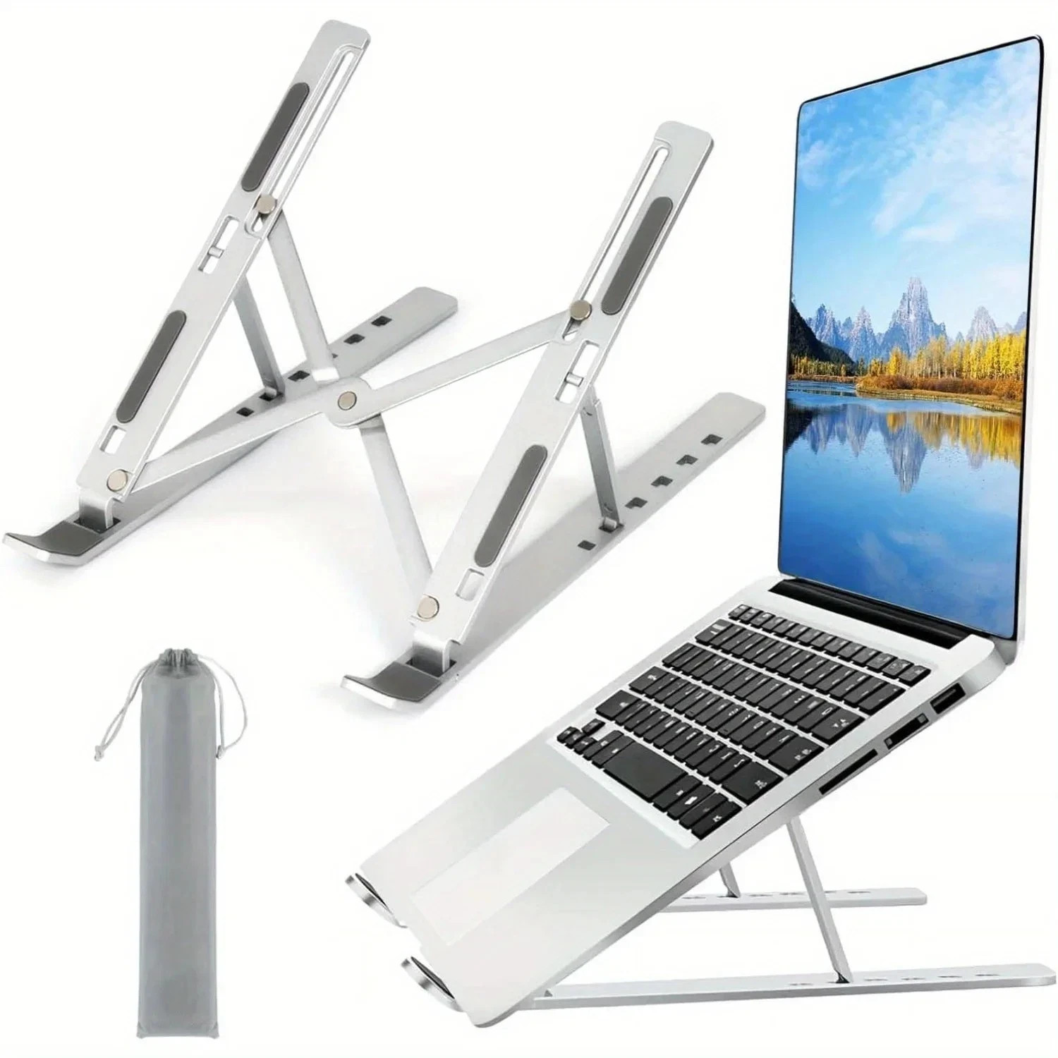 Portable Laptop Stand Adjustable Foldable Notebook Tablet Holder Computer Desk