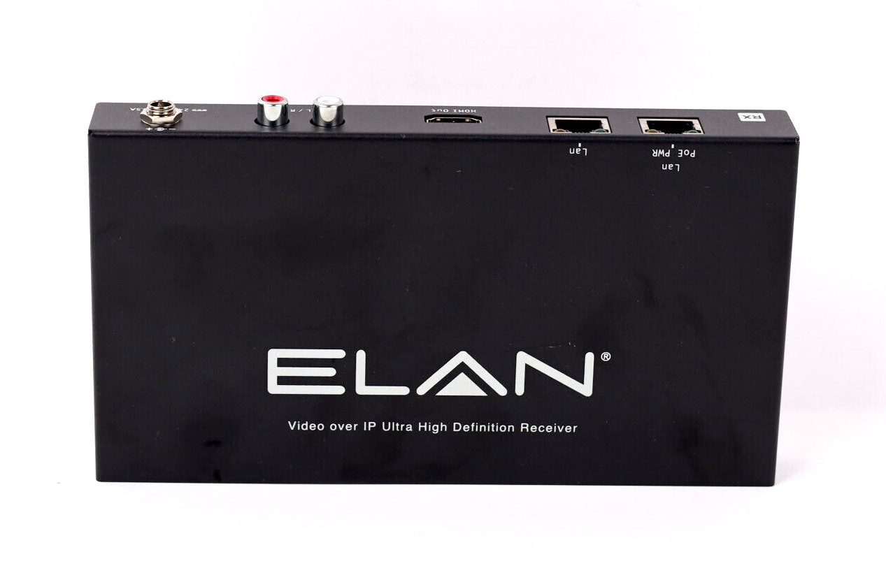 Elan Video Over IP 4K UHD Receiver EL-4KPM-VIP-RX TESTED p445