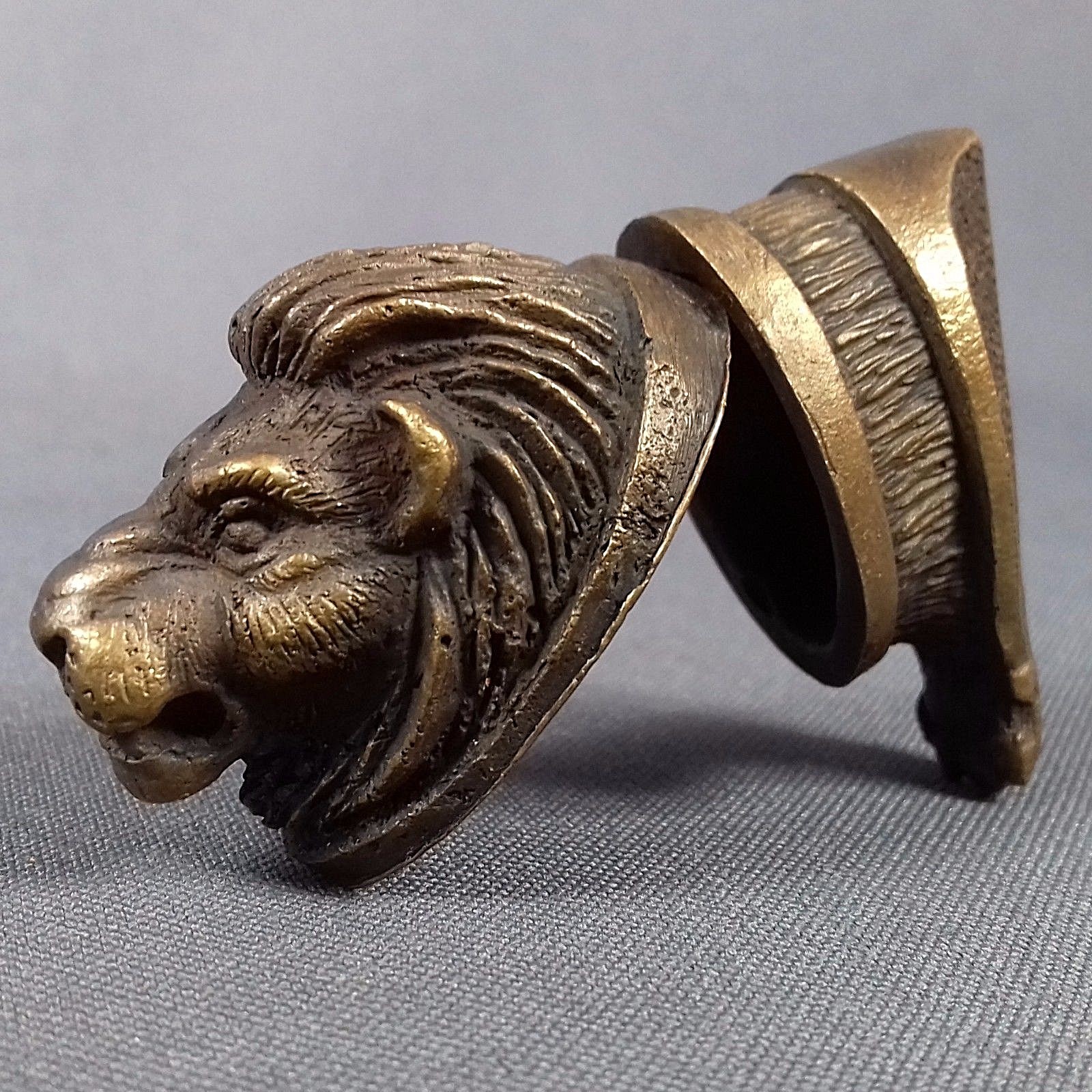 Set " Lion Paw " bronze bolster fingter guard & pommel custom knive making