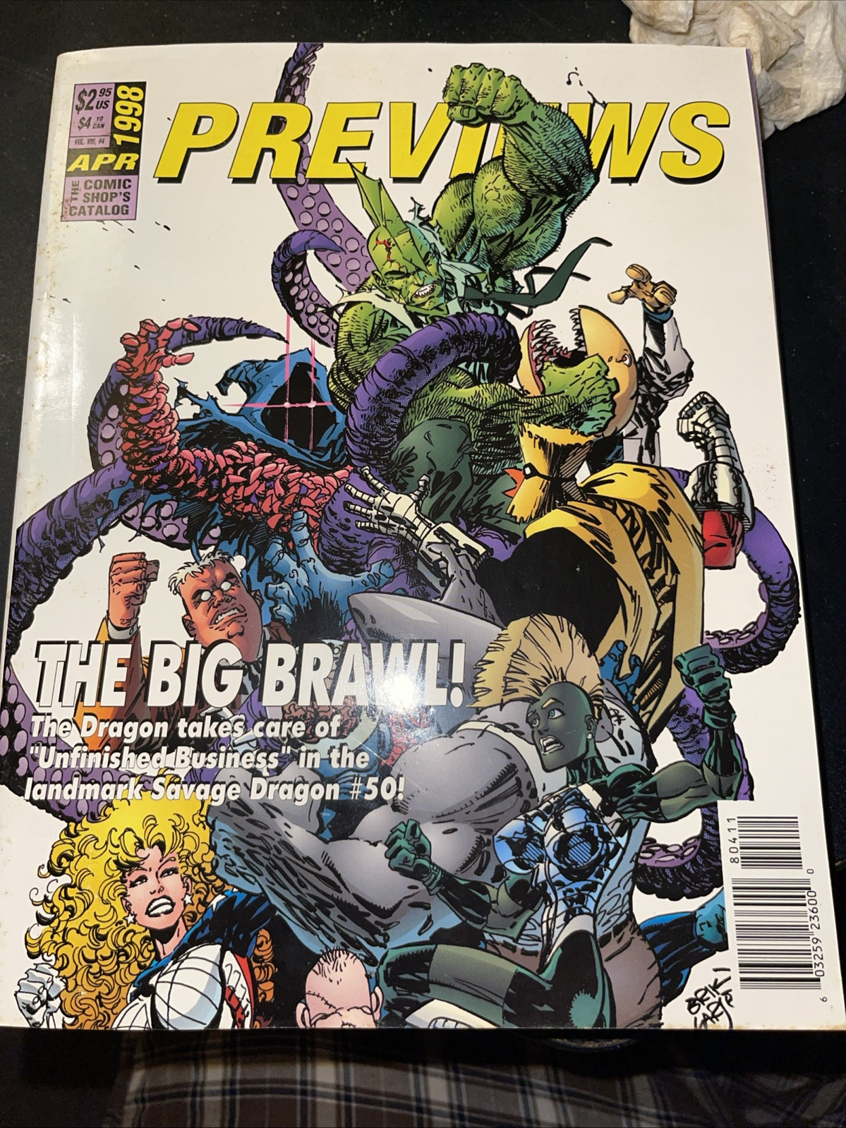 PREVIEWS CATALOG APRIL 1998