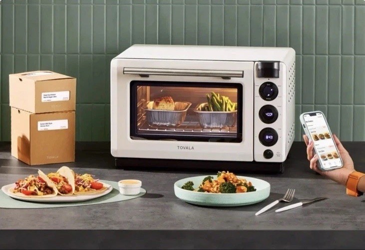 Tovala Smart Oven - WiFi Countertop Convention Oven Air Fry Toast Bake - NEW